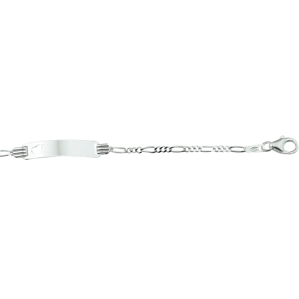 Zilveren platenarmband kinderen