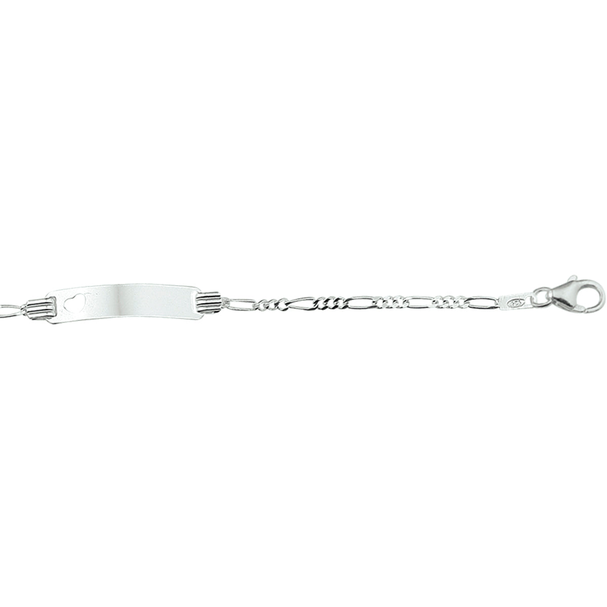 Zilveren platenarmband kinderen