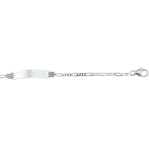 Zilveren platenarmband kinderen