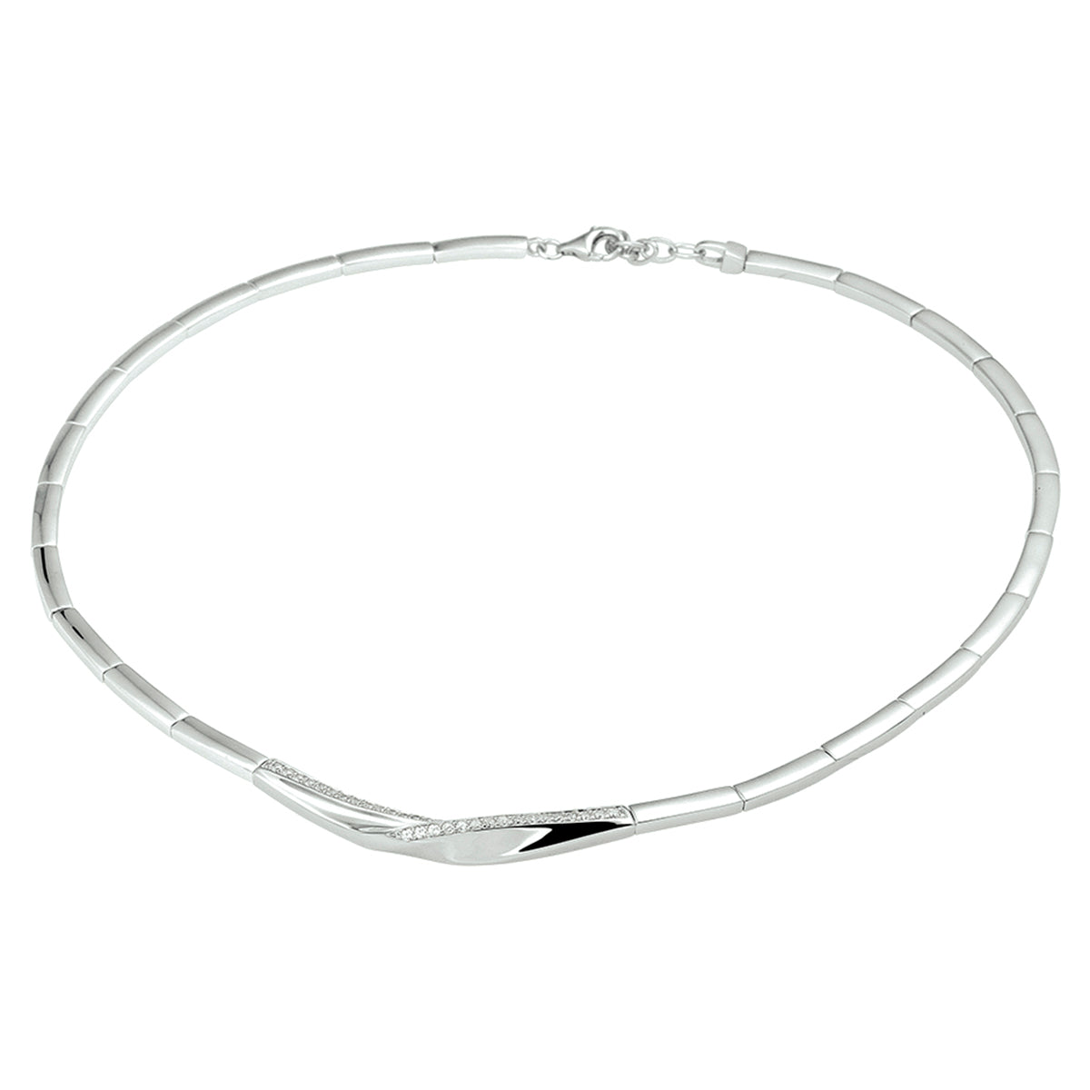 Collier zirkonia 43 + 3 cm