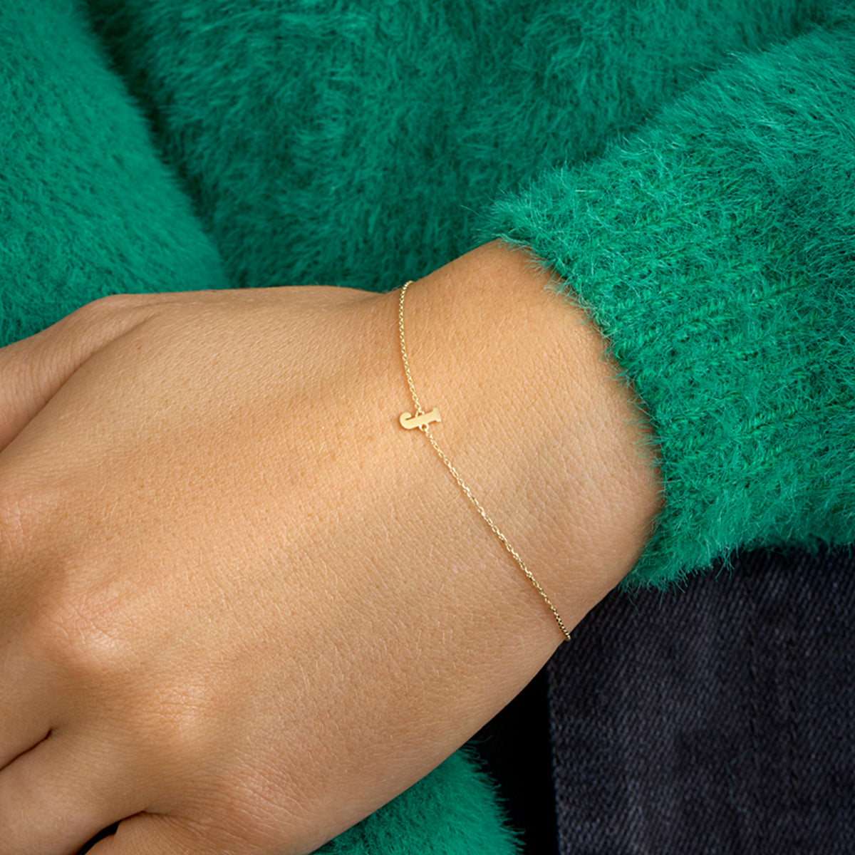 Armband letter 16.5 - 17.5 - 18.5 cm