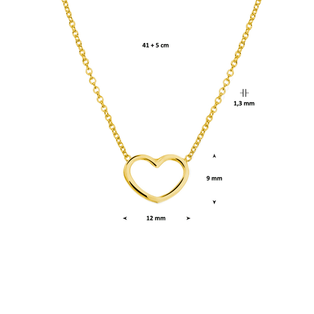 Collier hart 41 + 5 cm 3 micron
