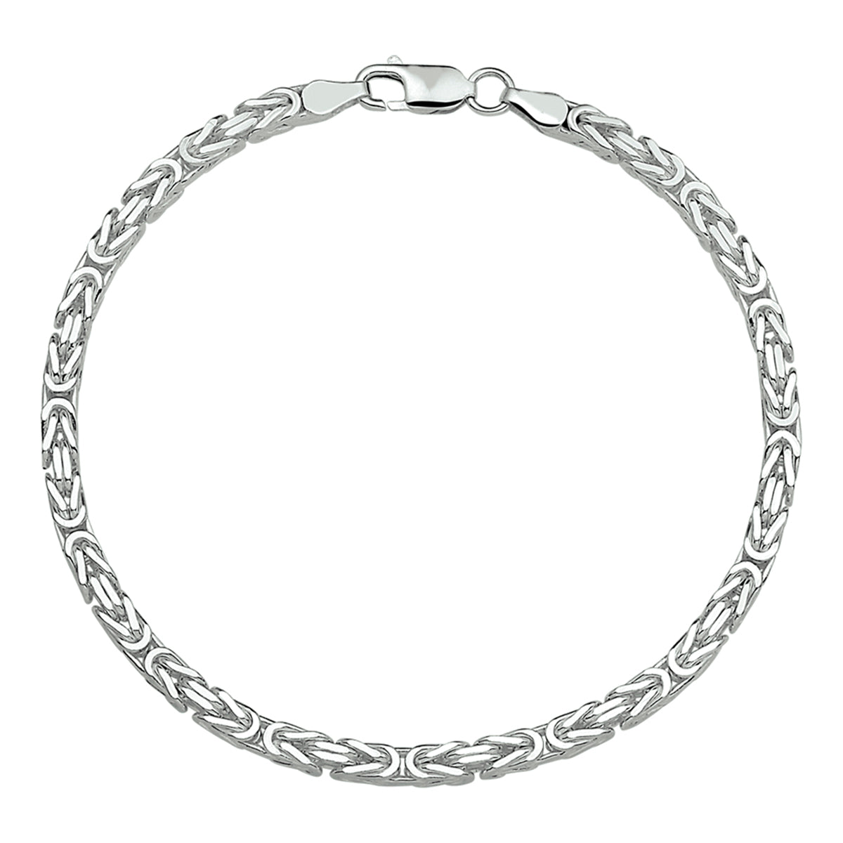 Zilver armband konings 21 cm 3.5 mm