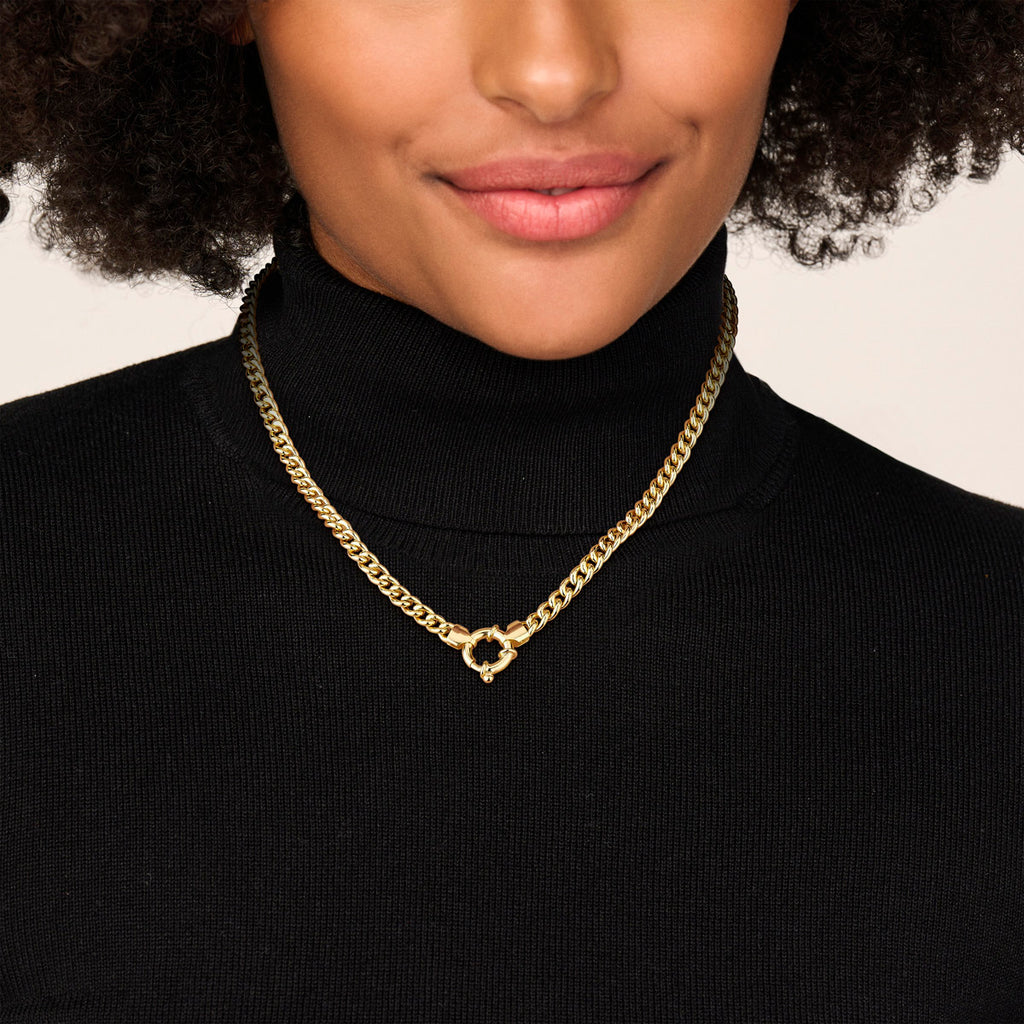 Collier gourmette 5.8 mm 46 cm 3 micron