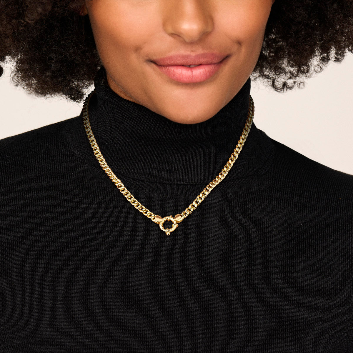 Collier gourmette 5.8 mm 46 cm 3 micron