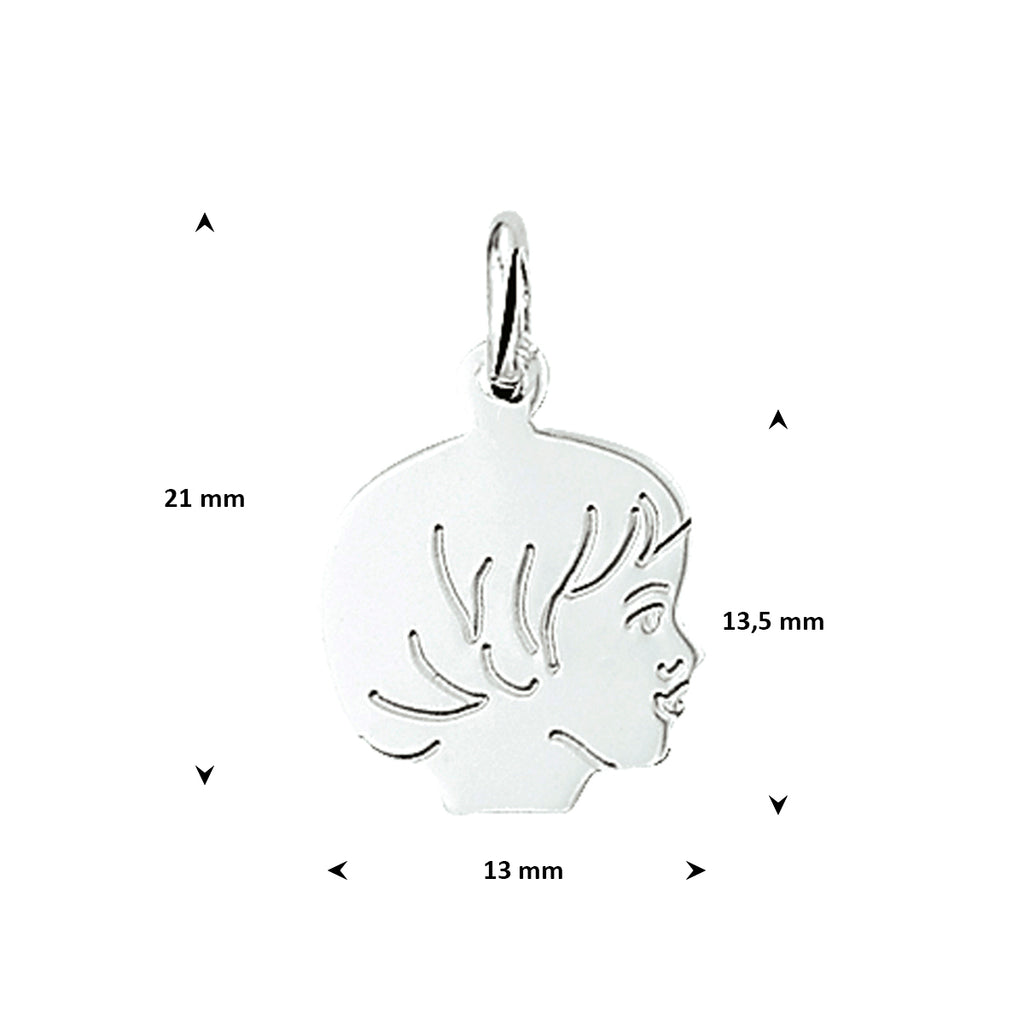Hanger meisje 17 x 13.5 mm