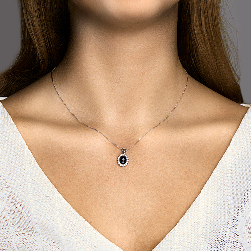Hanger onyx en zirkonia