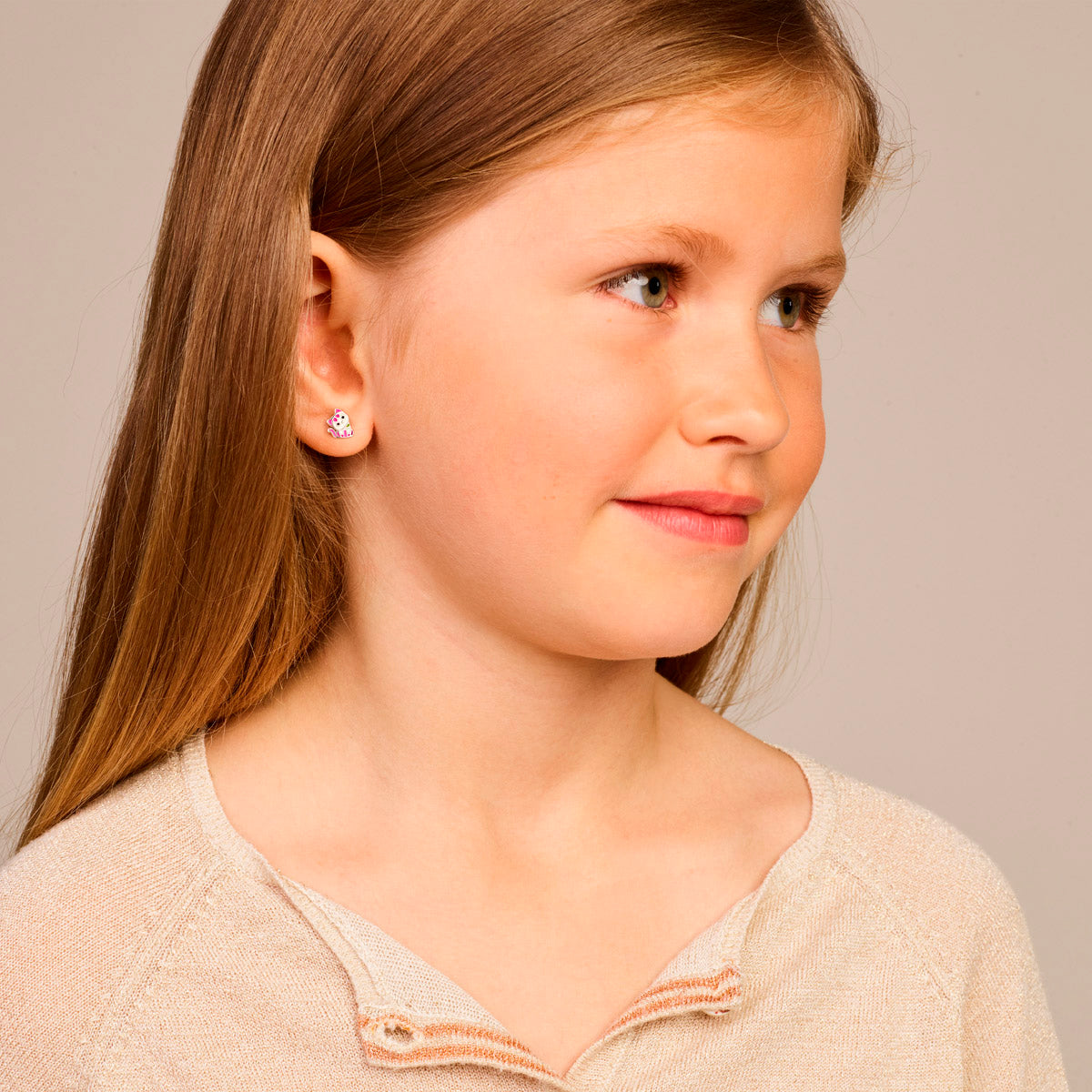 Oorknoppen - zilver emaille