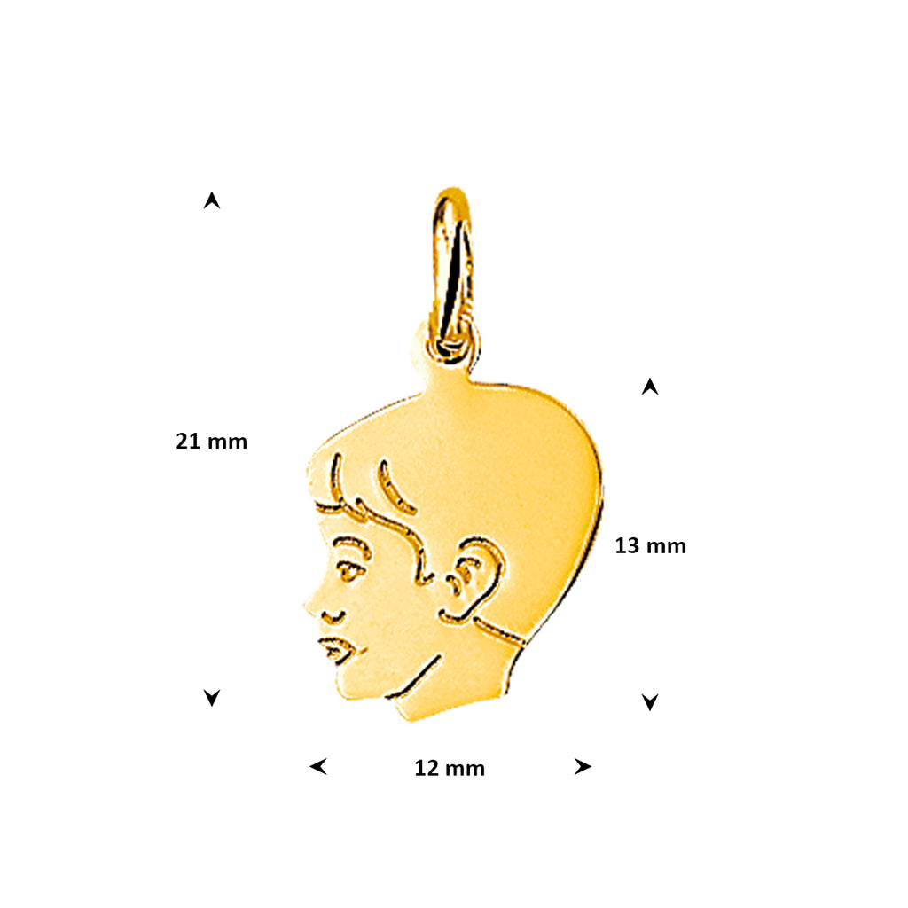 Hanger jongen 15 x 12 mm