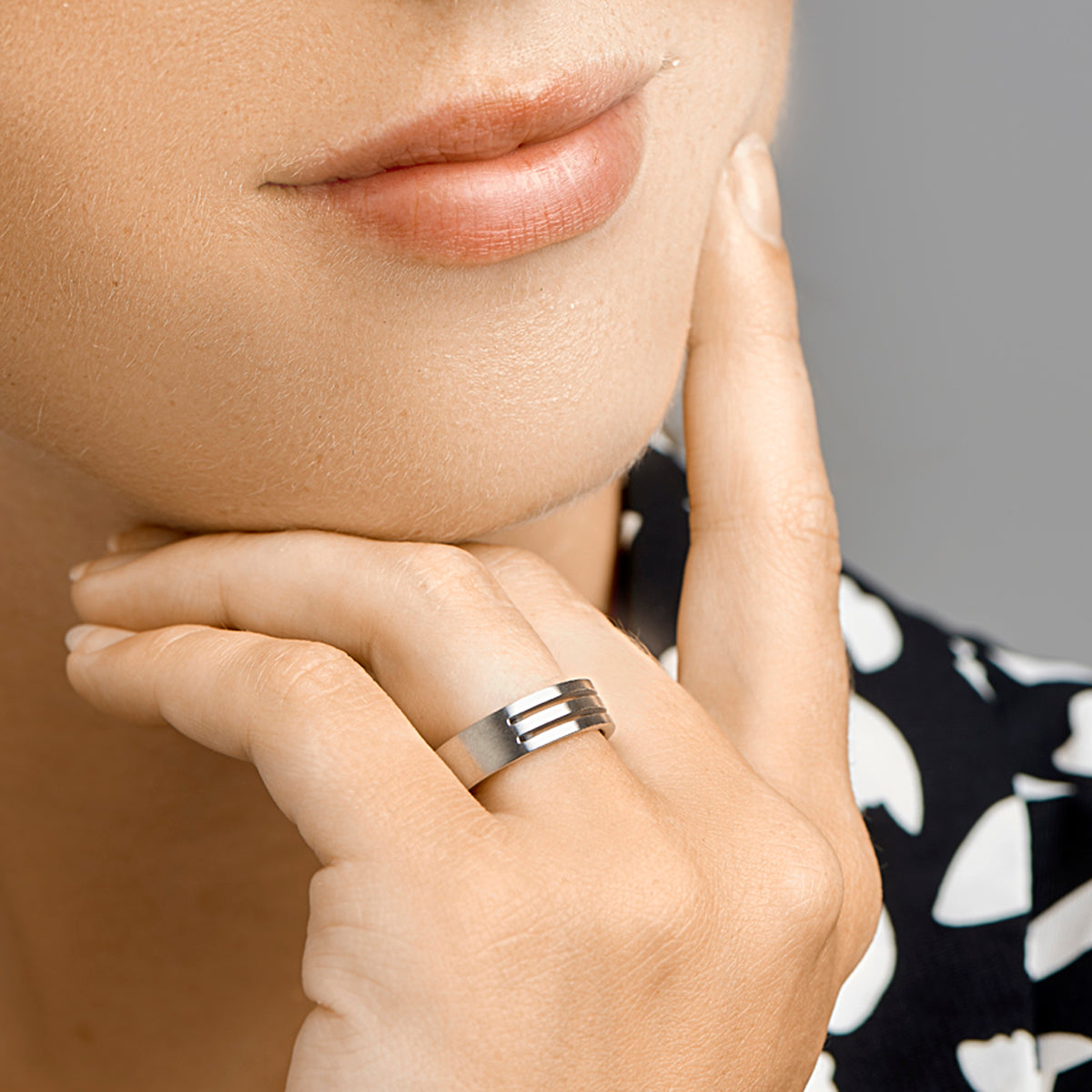 Ring a509 - 6 mm - zonder cz