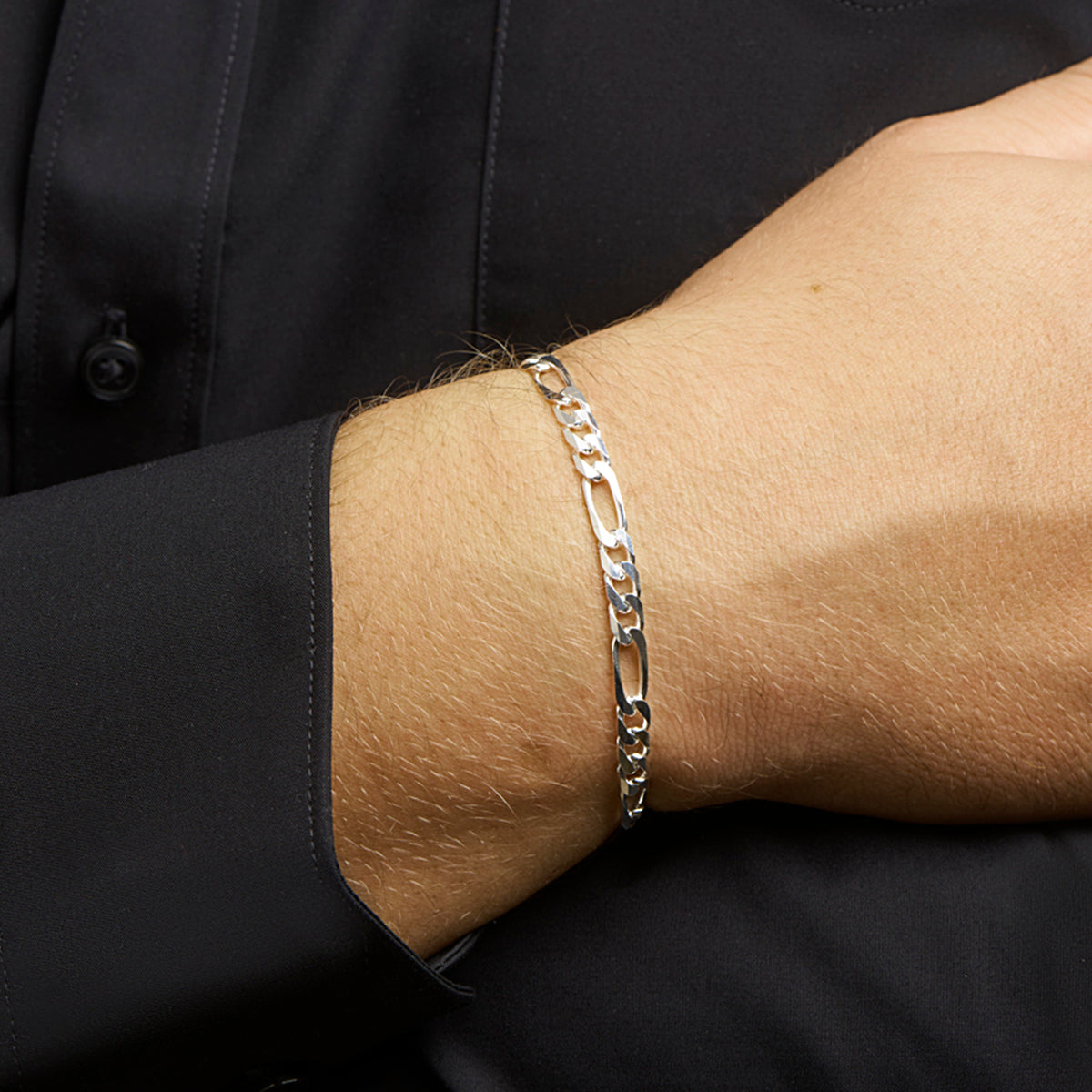 Schakel armband heren