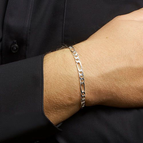 Schakel armband heren
