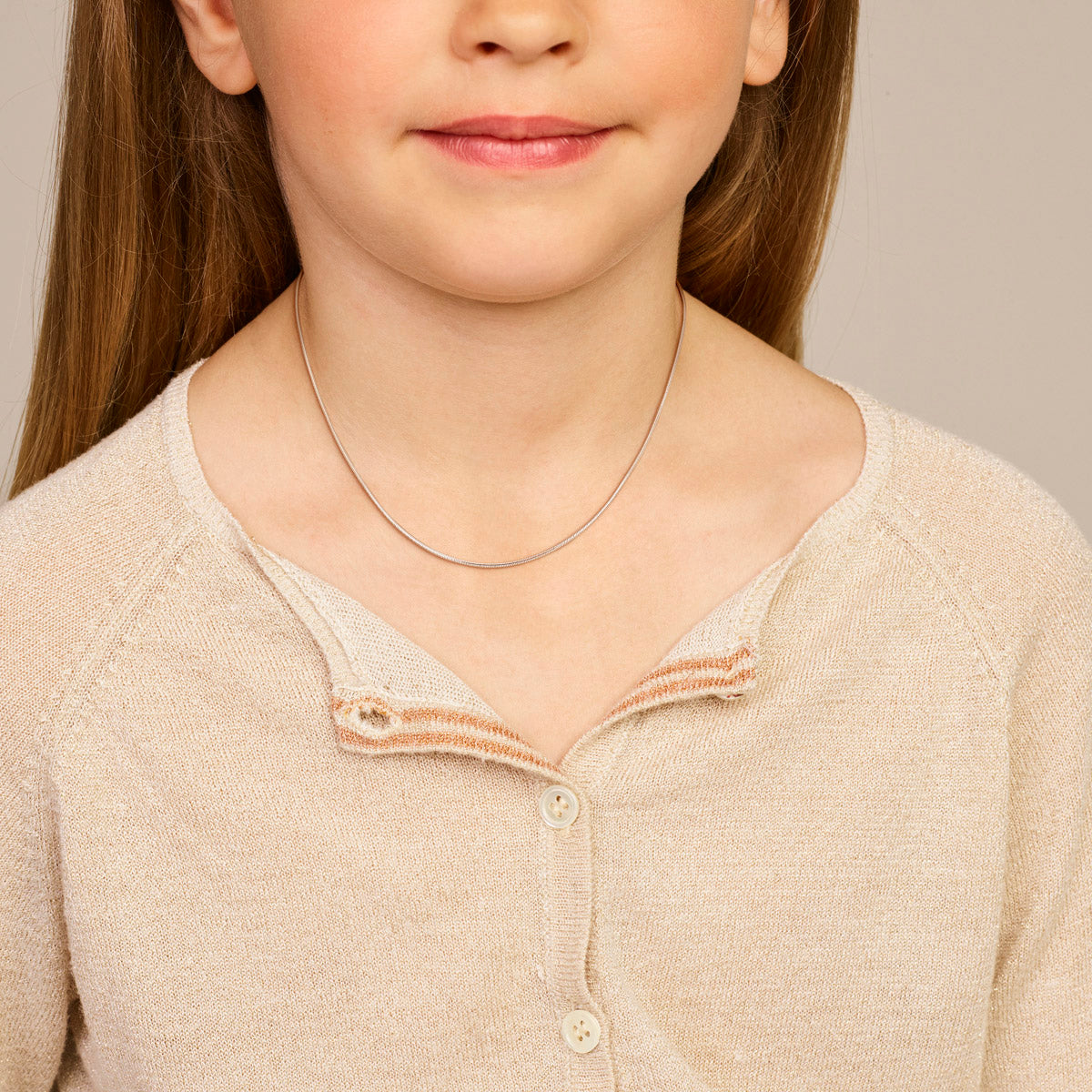 Collier slangen - zilver