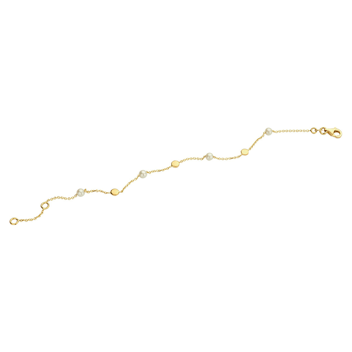 Armband parel 17 - 19 cm