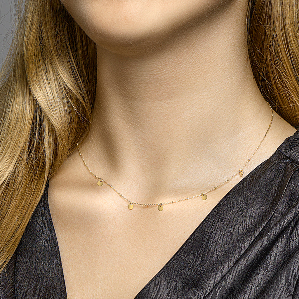Collier rondjes 41 + 3 cm
