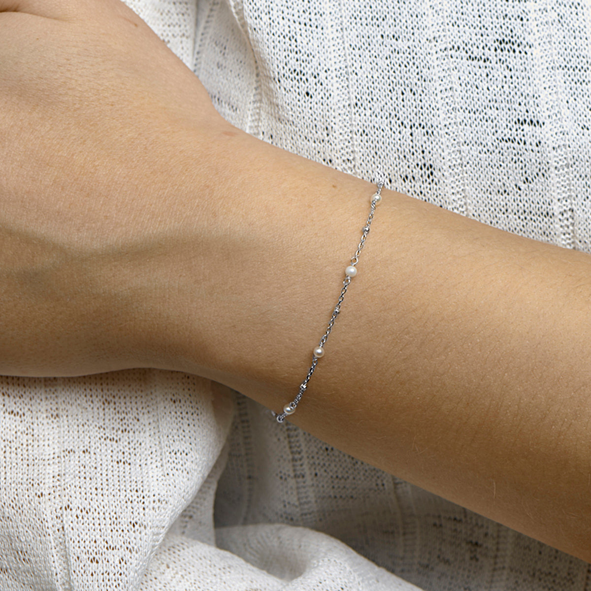 Armband parel 16.5 + 2 cm