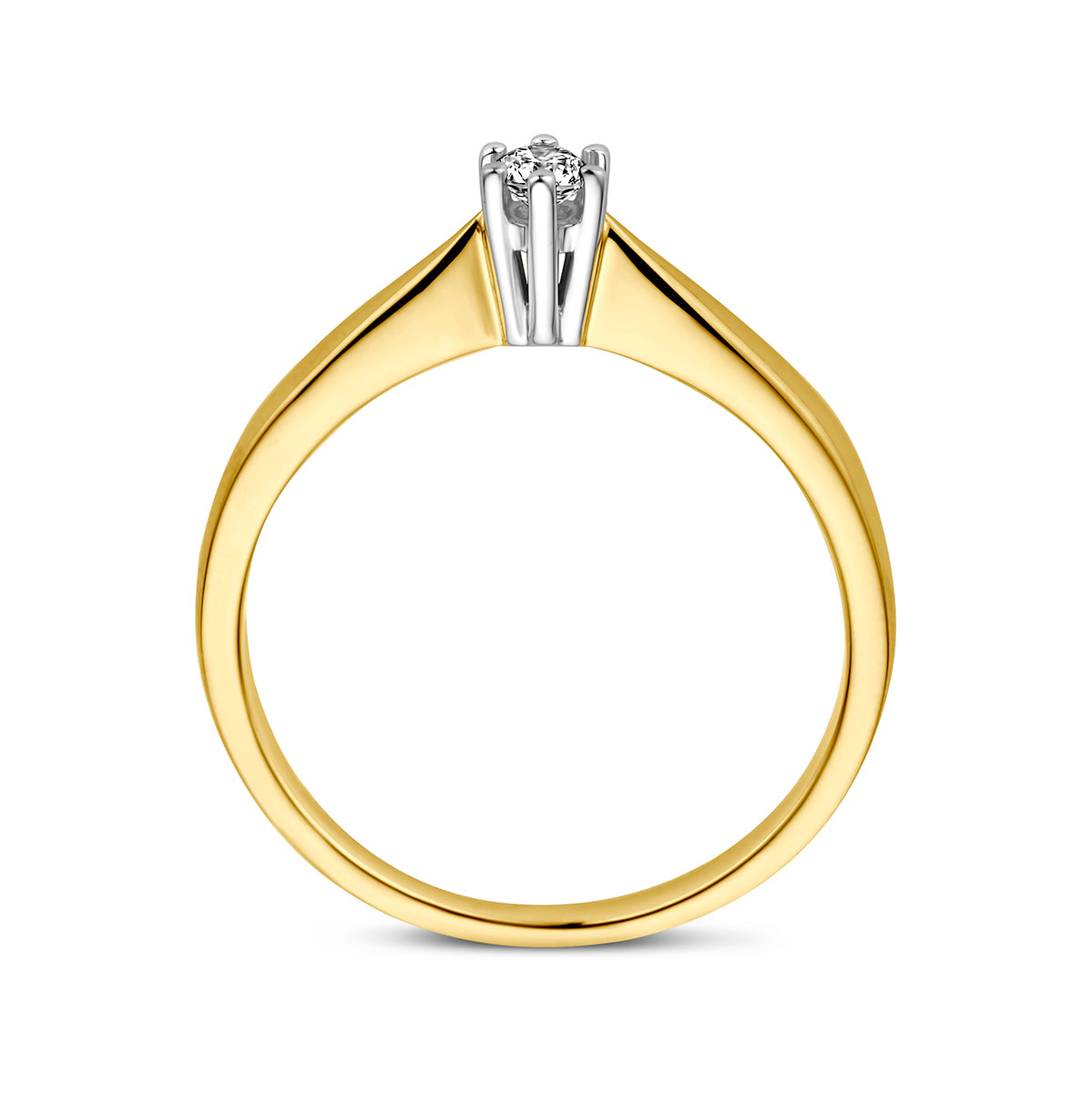 Ring diamant 0.08ct h si