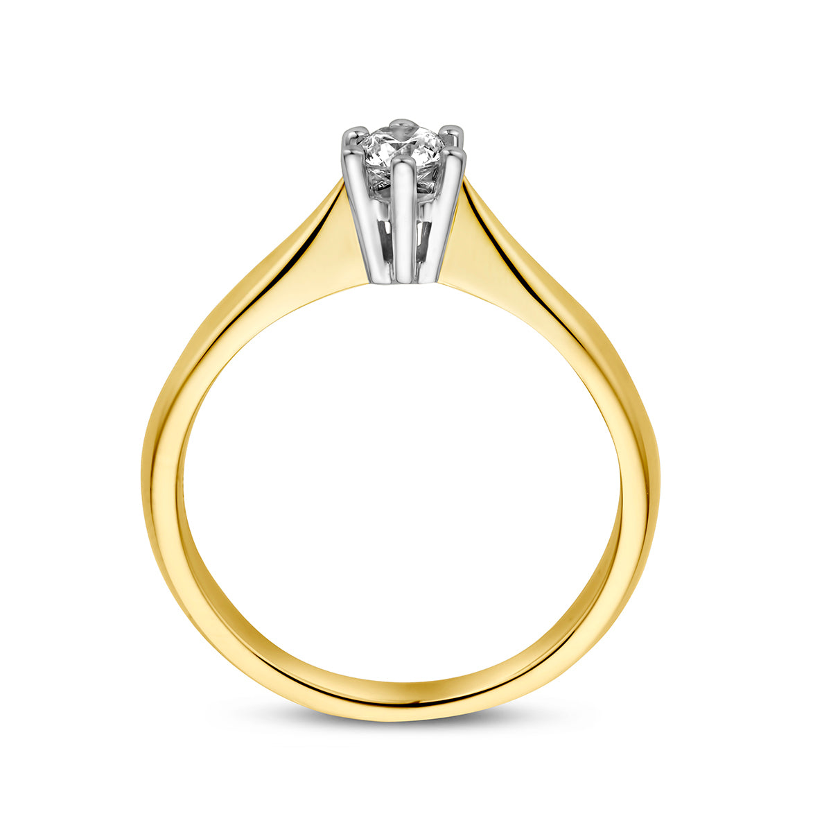 Ring diamant 0.20ct h si