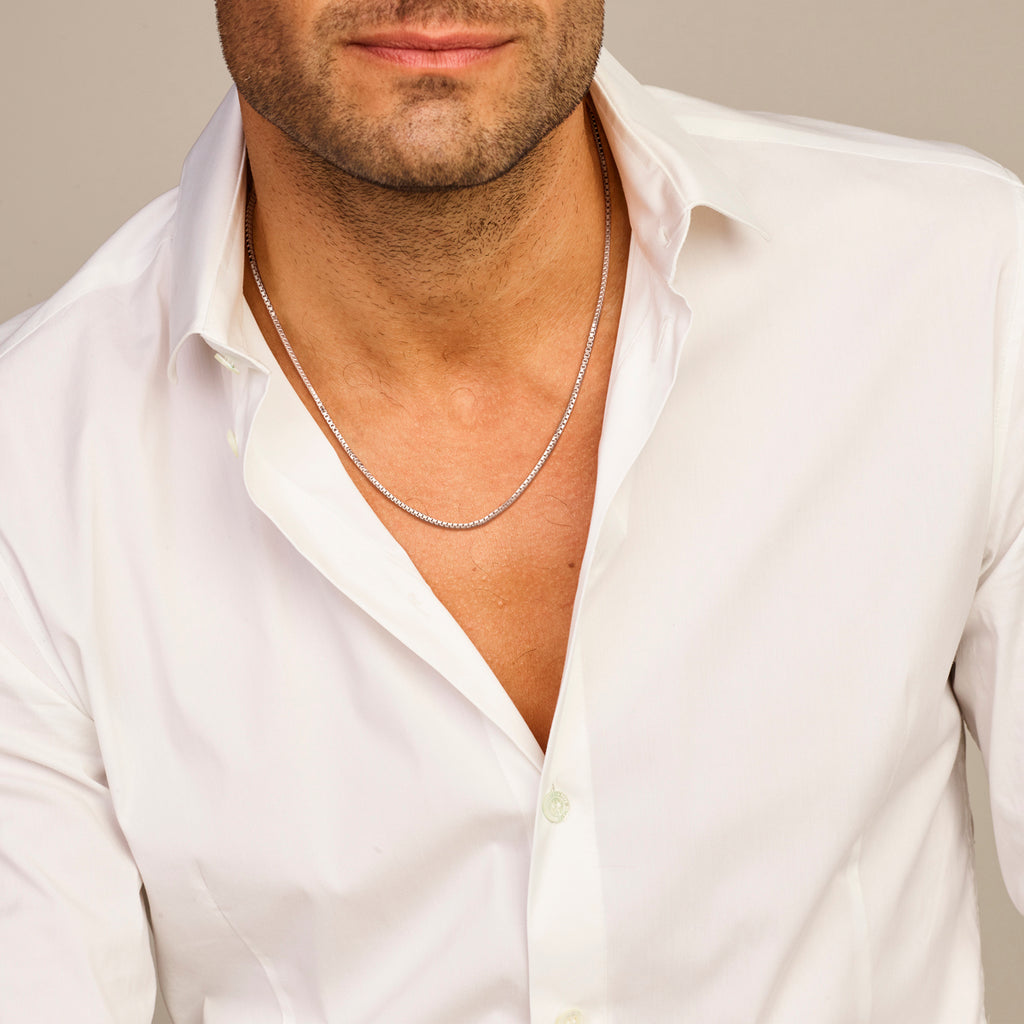 Collier Venetiaanse schakel - zilver