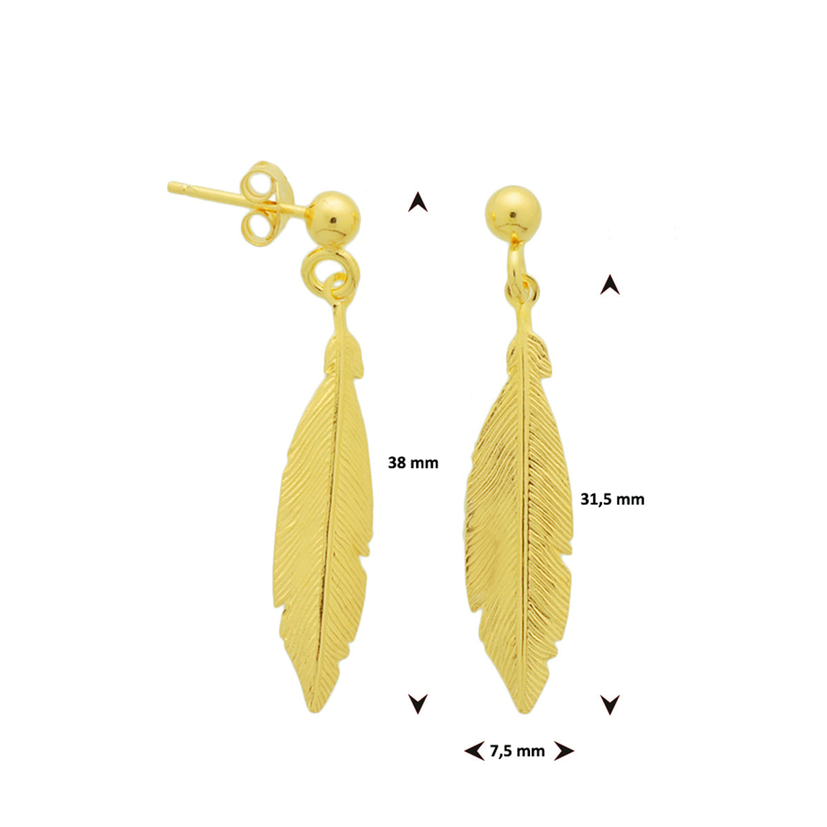Oorhangers veer 1 micron