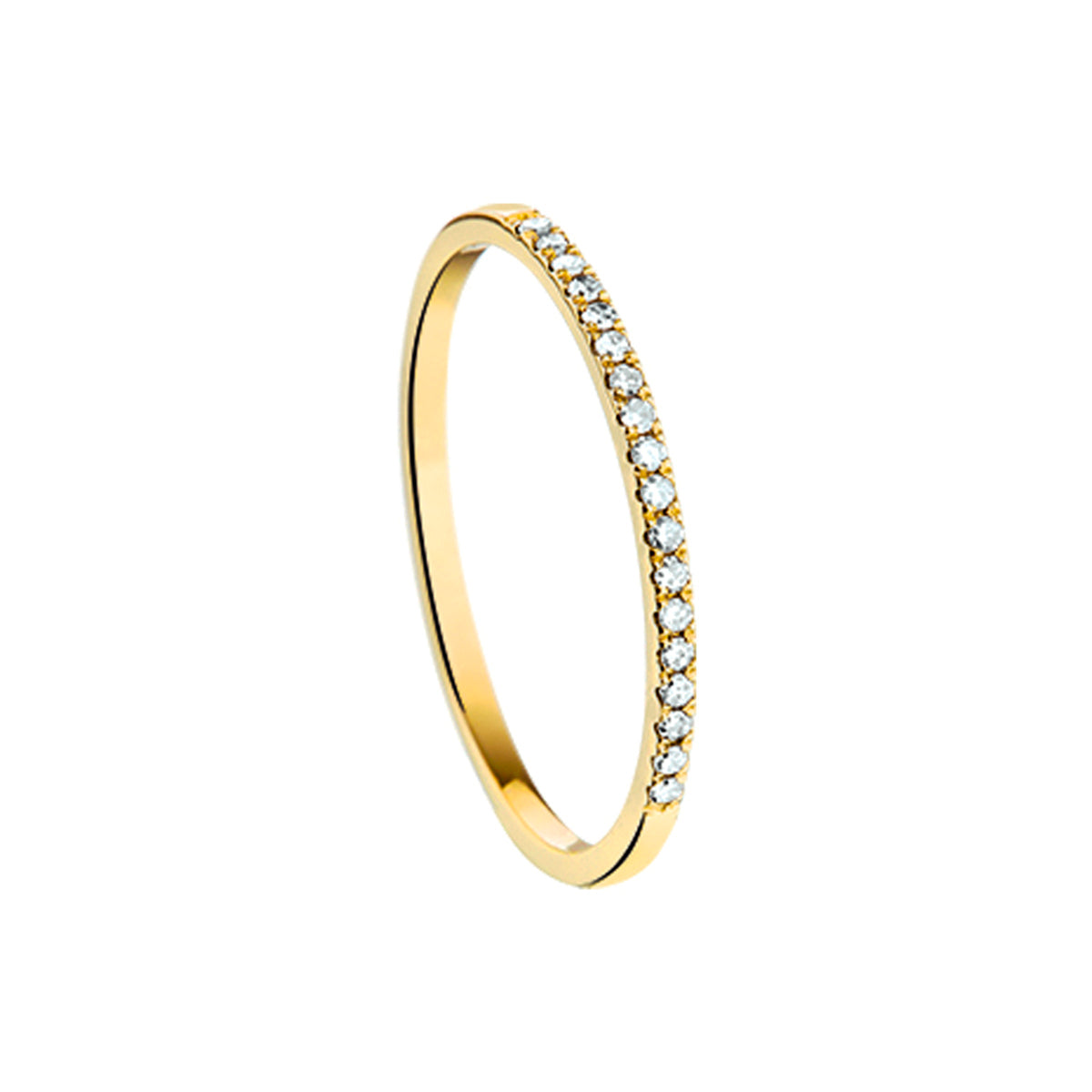 Ring diamant 0.09ct h si
