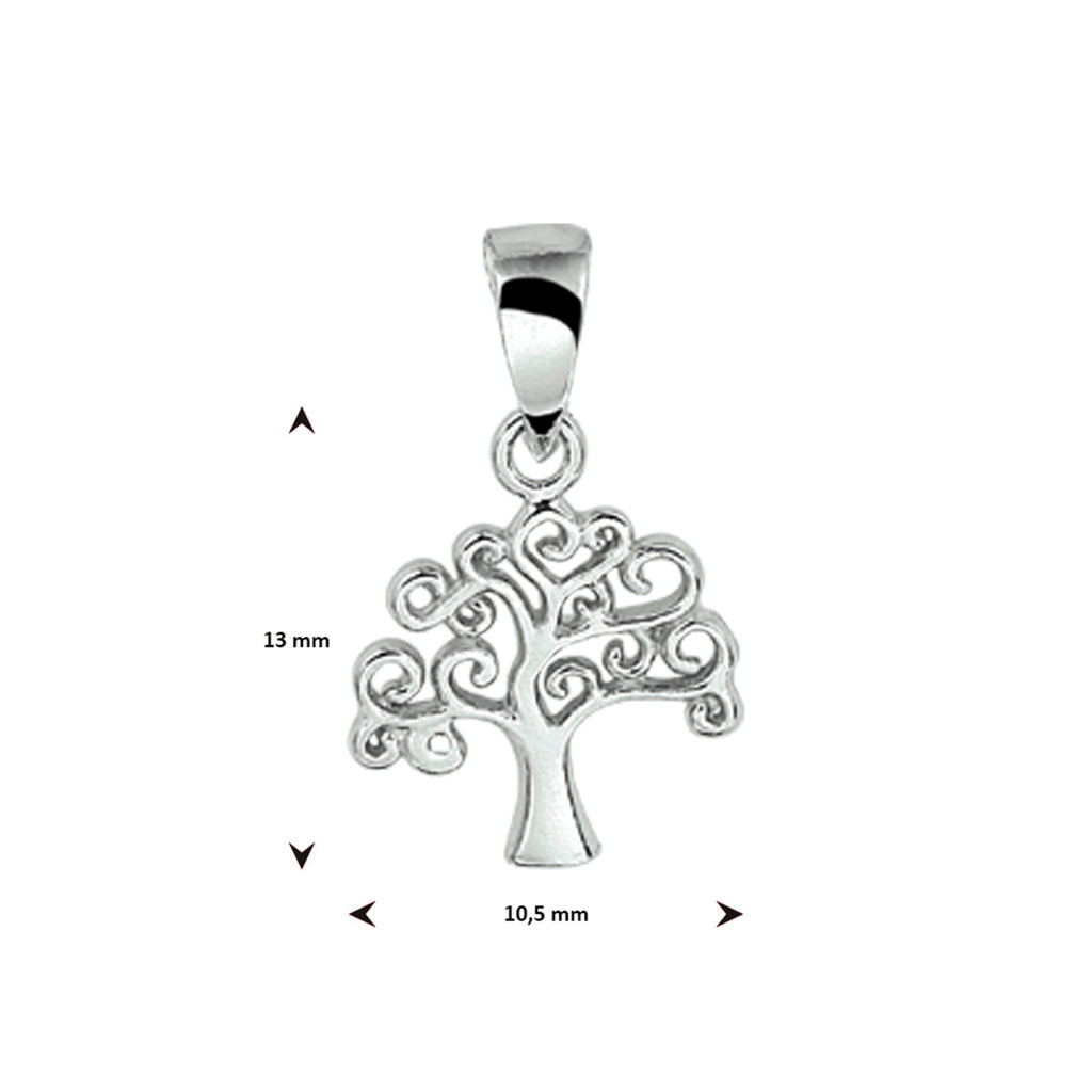 VDVJ Hanger 13.23654 | 10.5 x 13 mm Zilver Levensboom