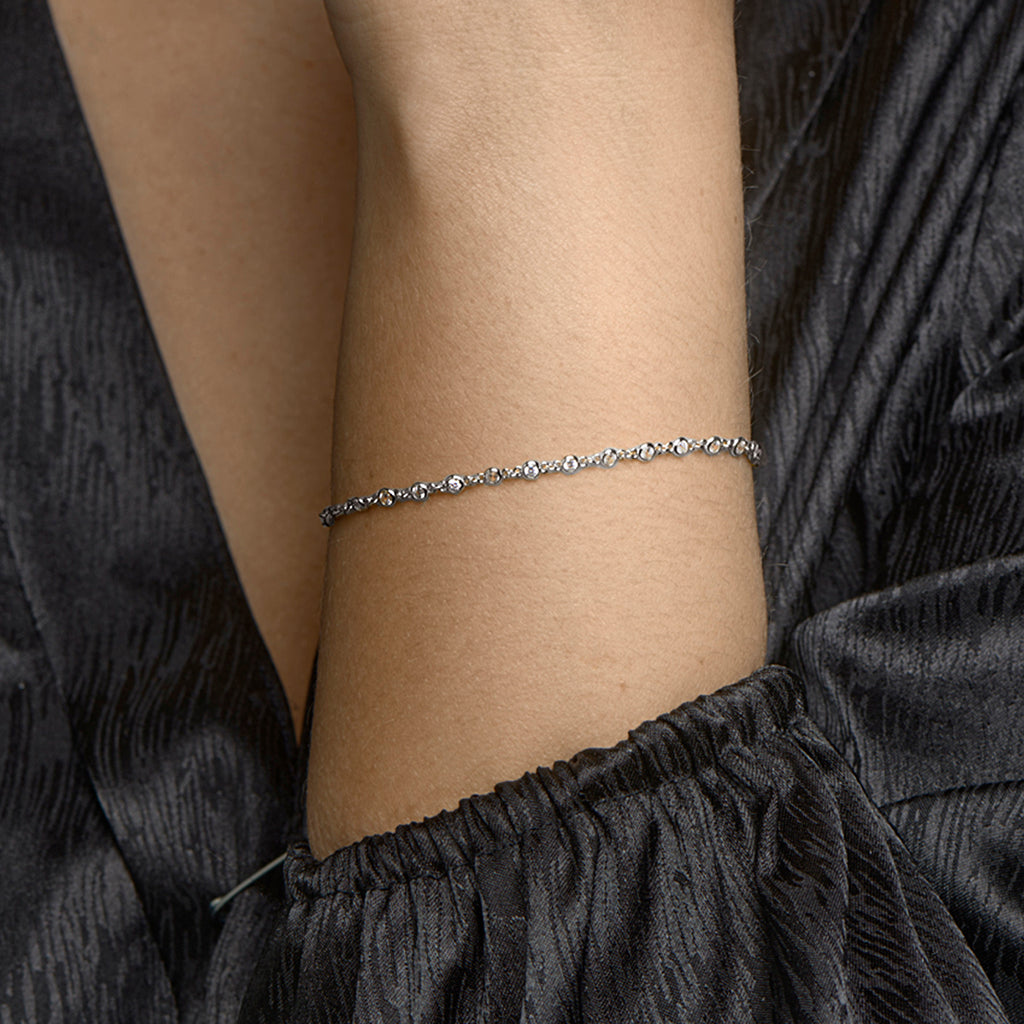 Armband - zilver zirkonia