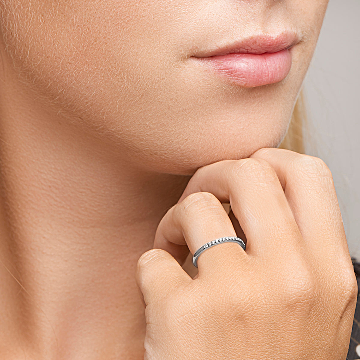 Ring diamant 0.13ct h si