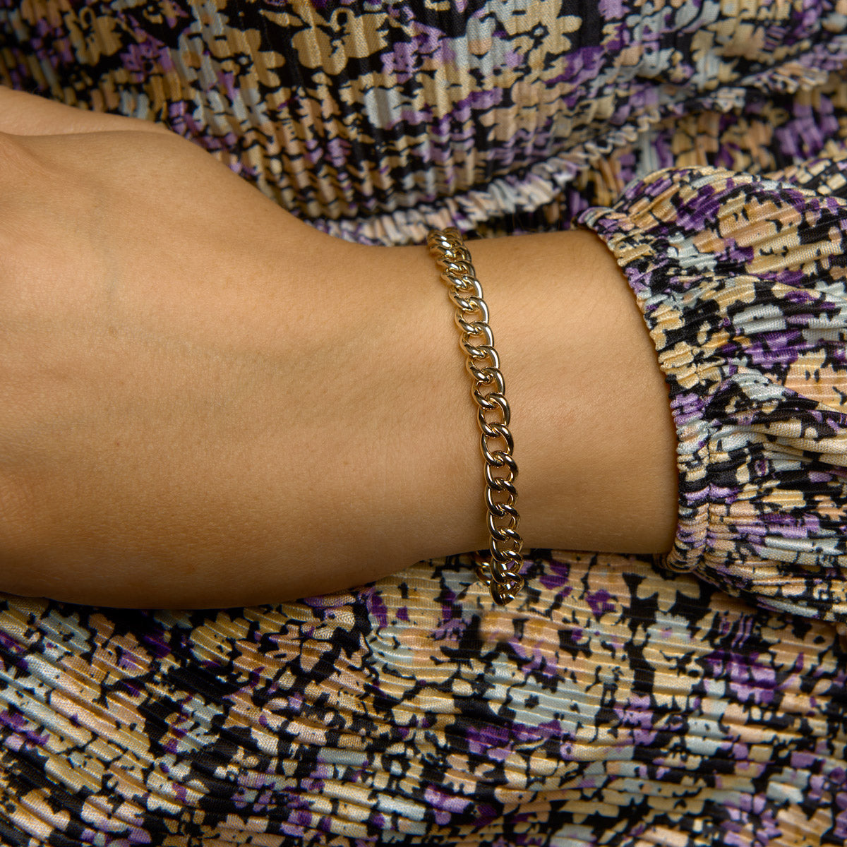 Armband gourmette 6.0 mm 19 cm met groot springslot