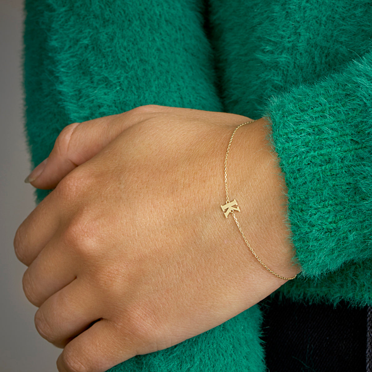 Armband letter 16.5 - 17.5 - 18.5 cm