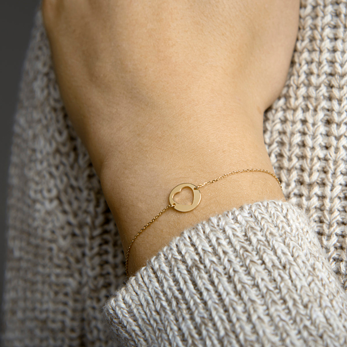 Armband hart 16.5 - 17.5 - 18.5 cm