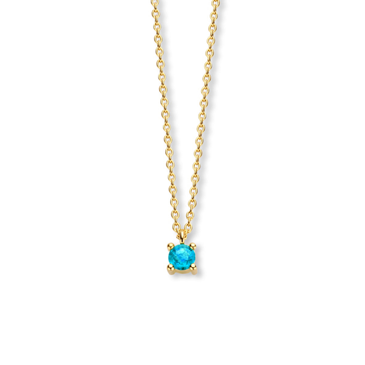 Collier met geboortesteen 40 - 42 - 44 cm