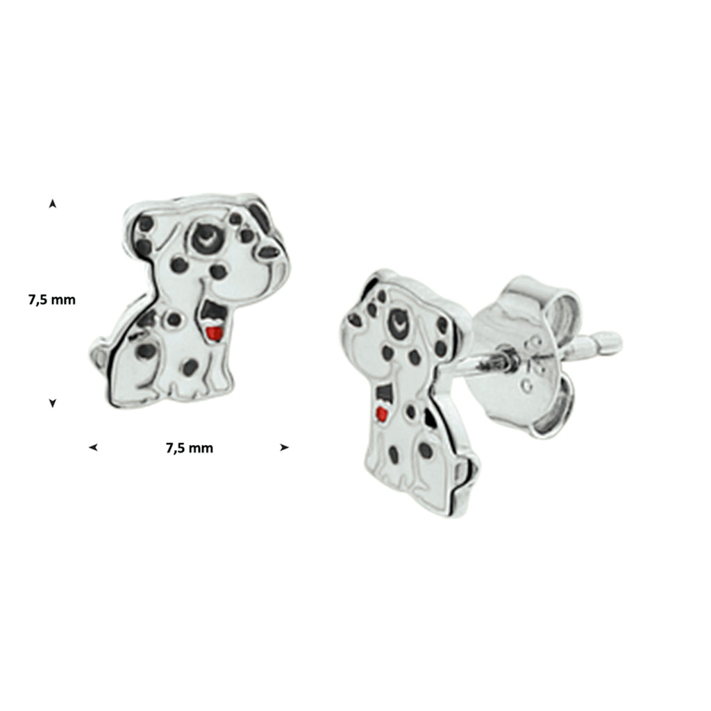 Oorstekers - zilver emaille