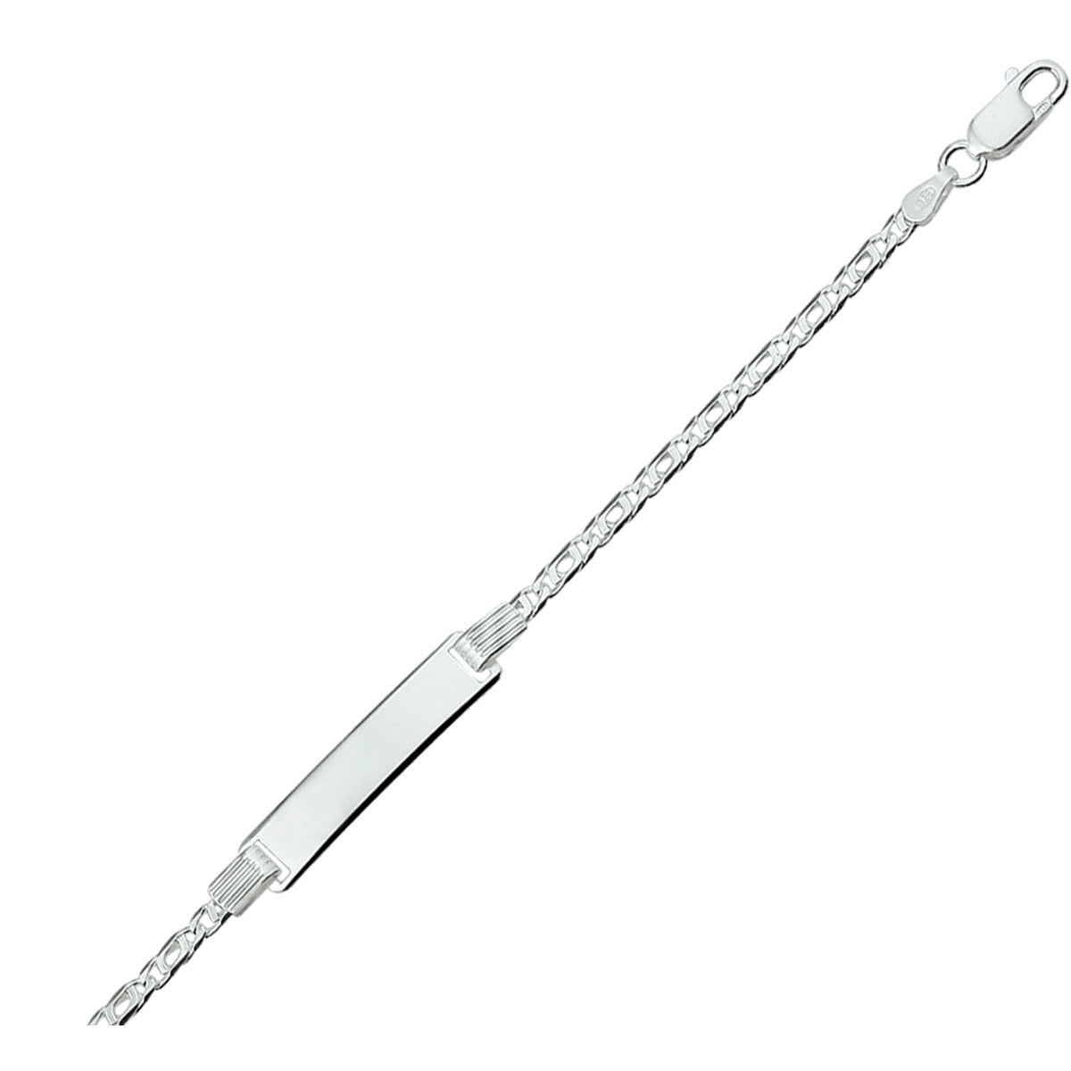 Graveerarmband valkenoog plaat 6.0 mm
