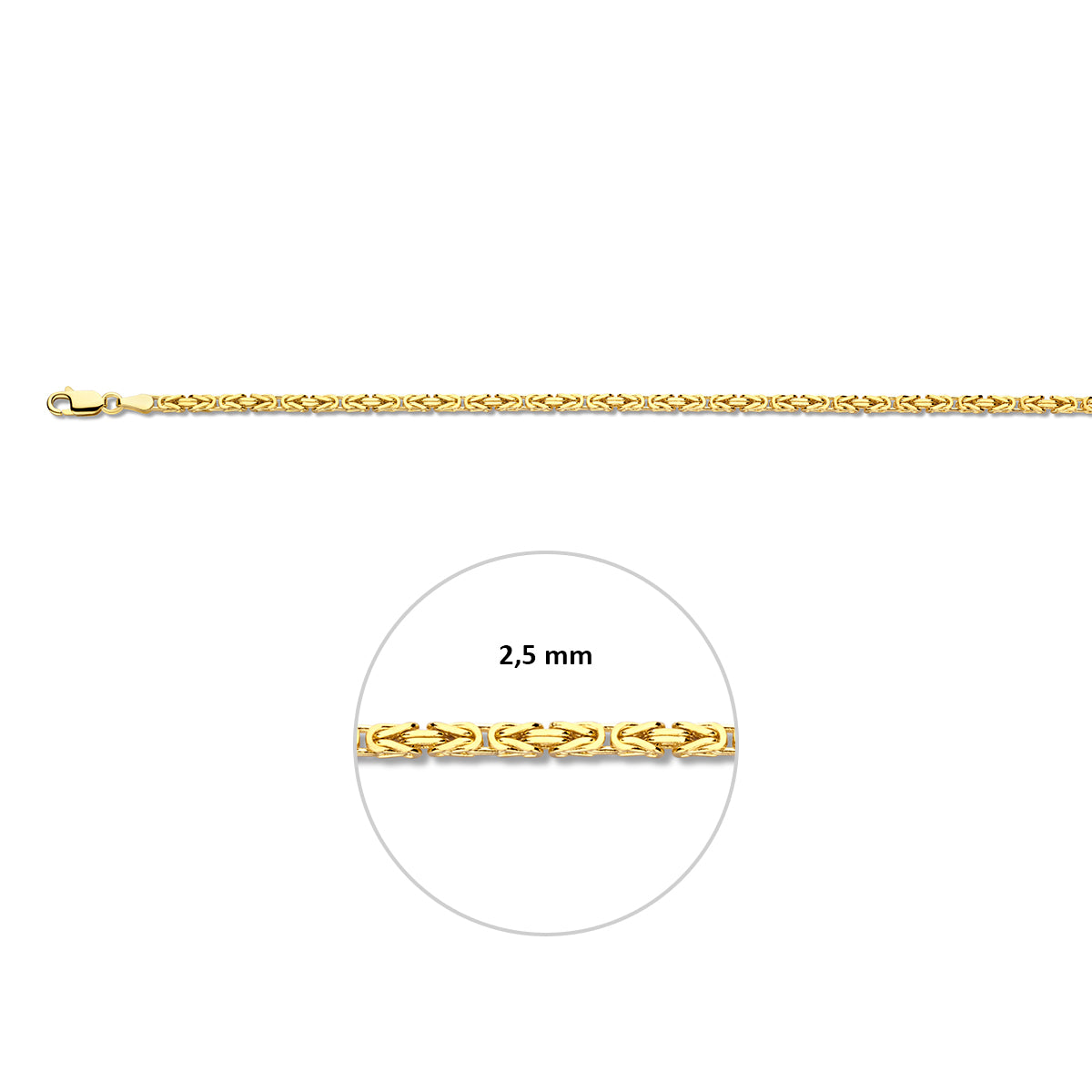 Konings 2.5 mm massief