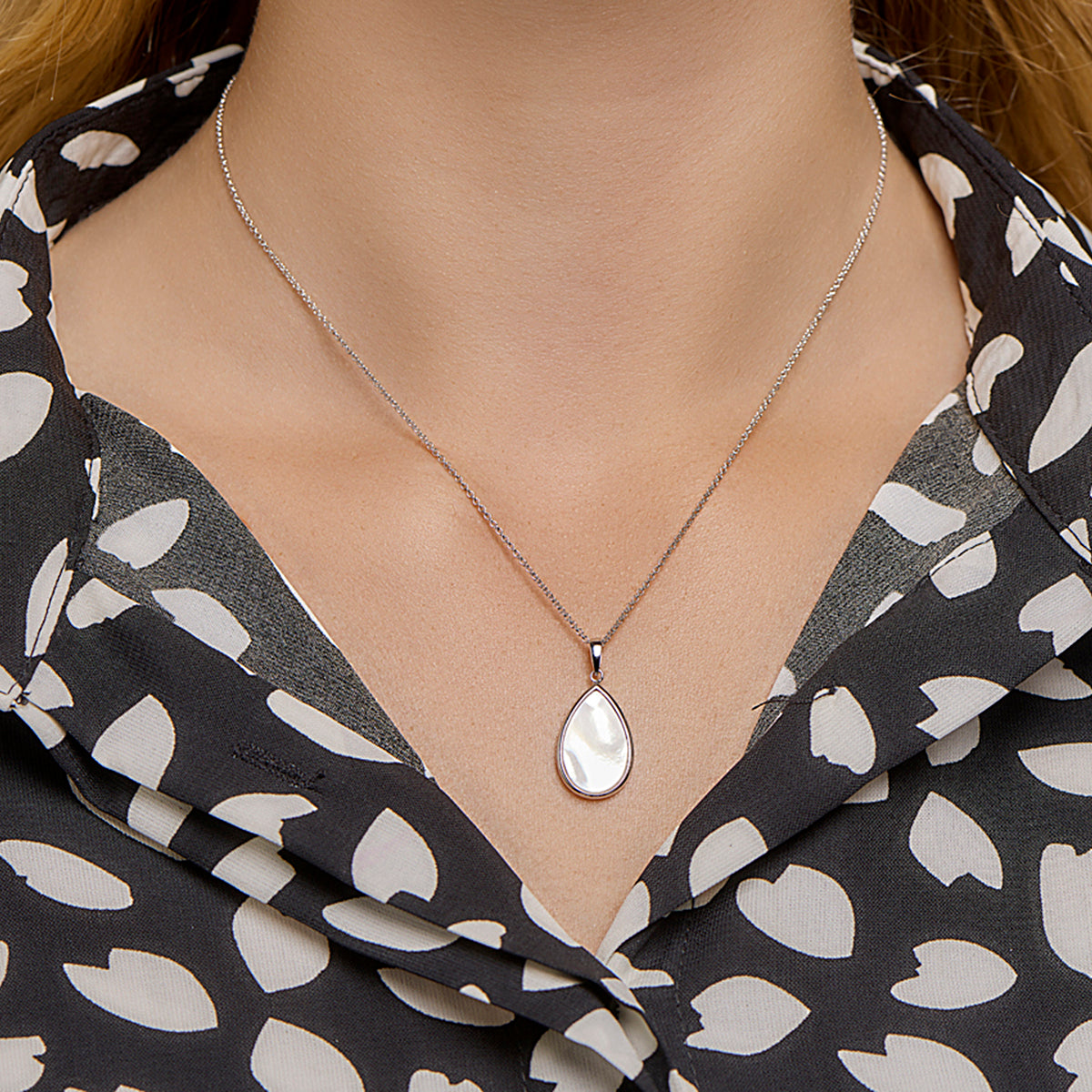 Collier parelmoer 42 + 3 cm