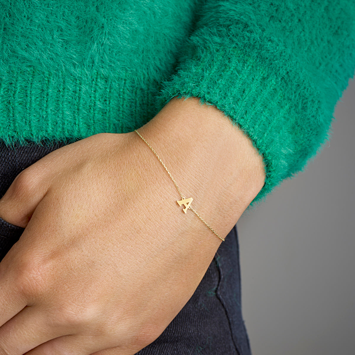 Armband letter 16.5 - 17.5 - 18.5 cm