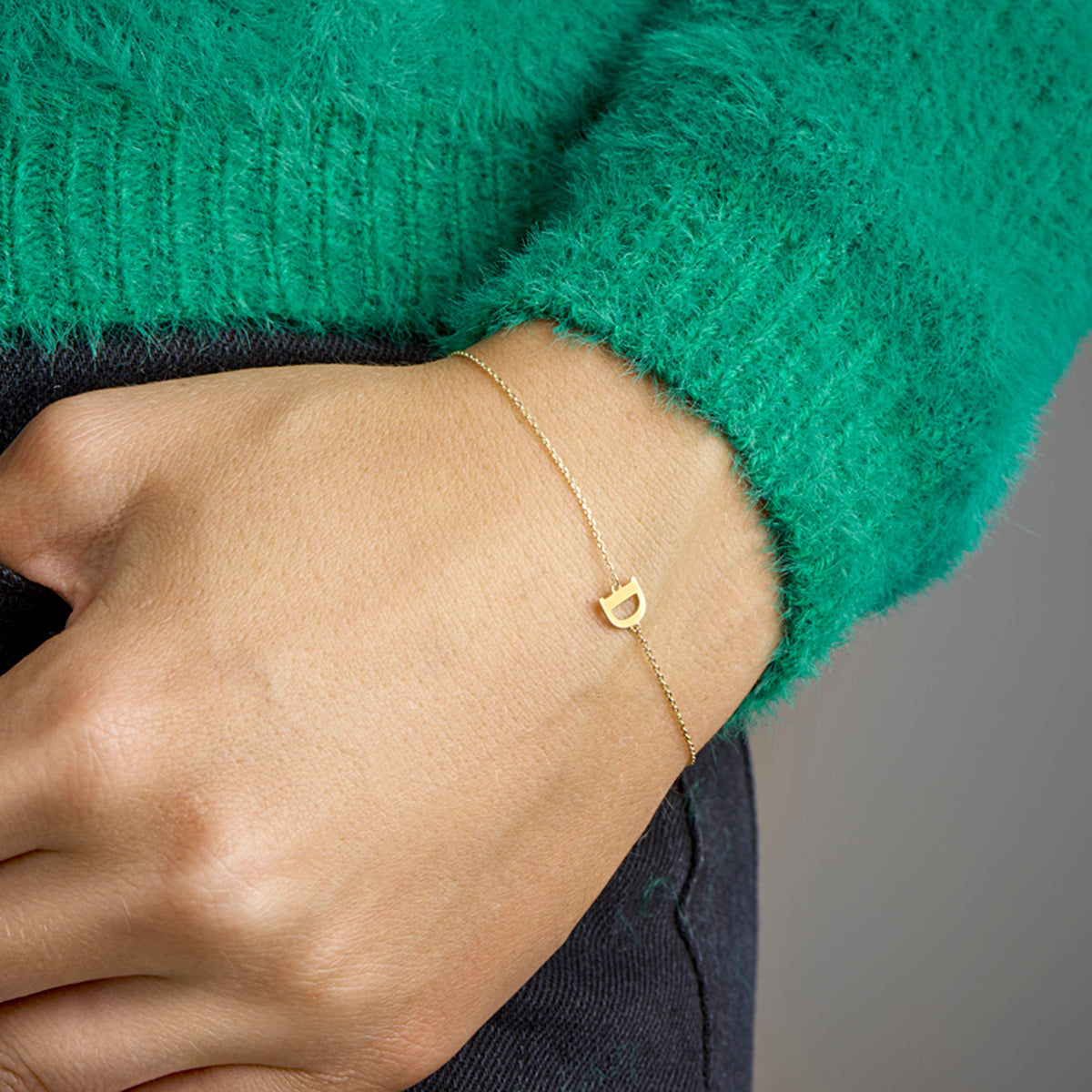 Armband letter 16.5 - 17.5 - 18.5 cm