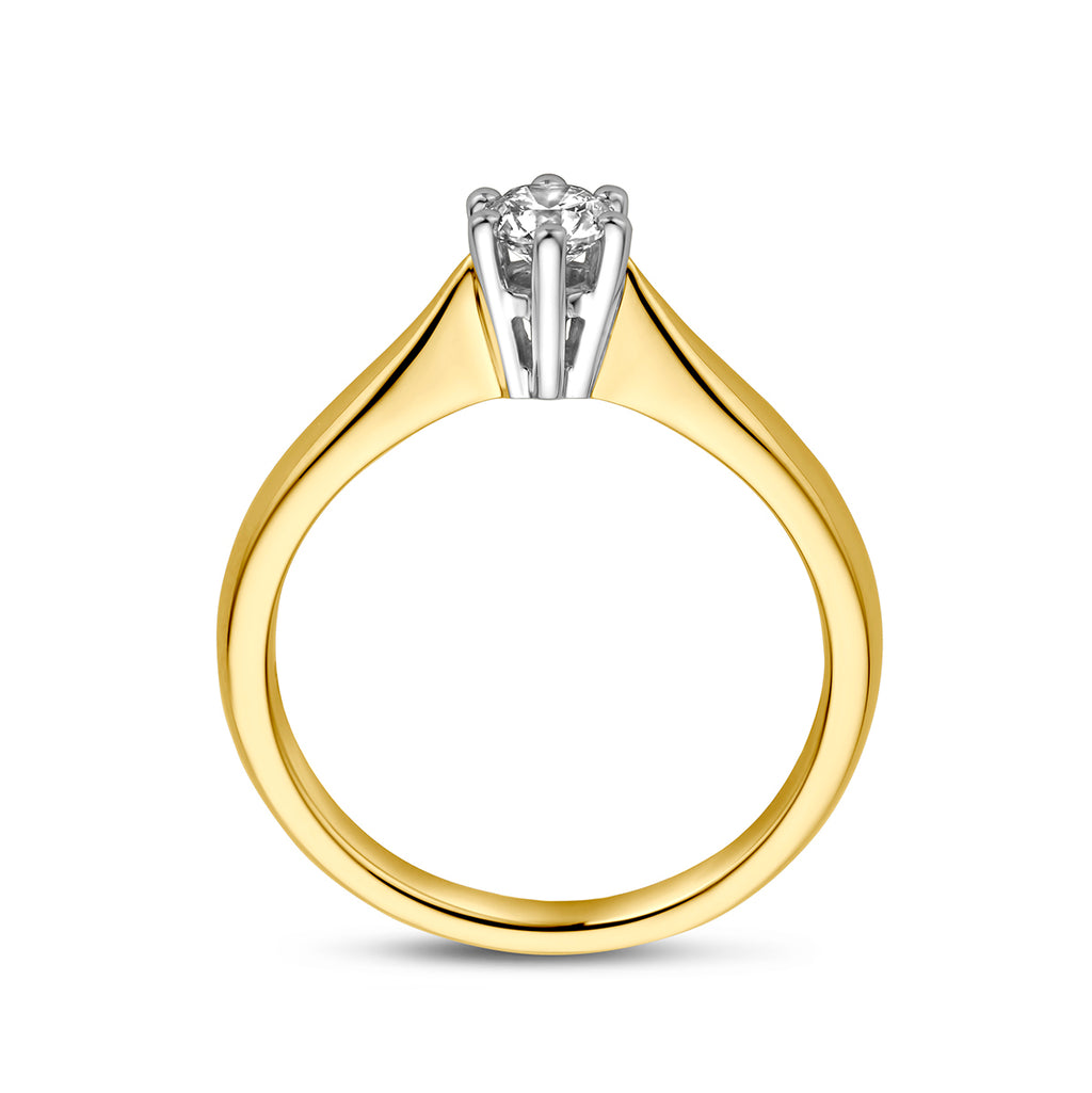 Ring diamant 0.25ct h si