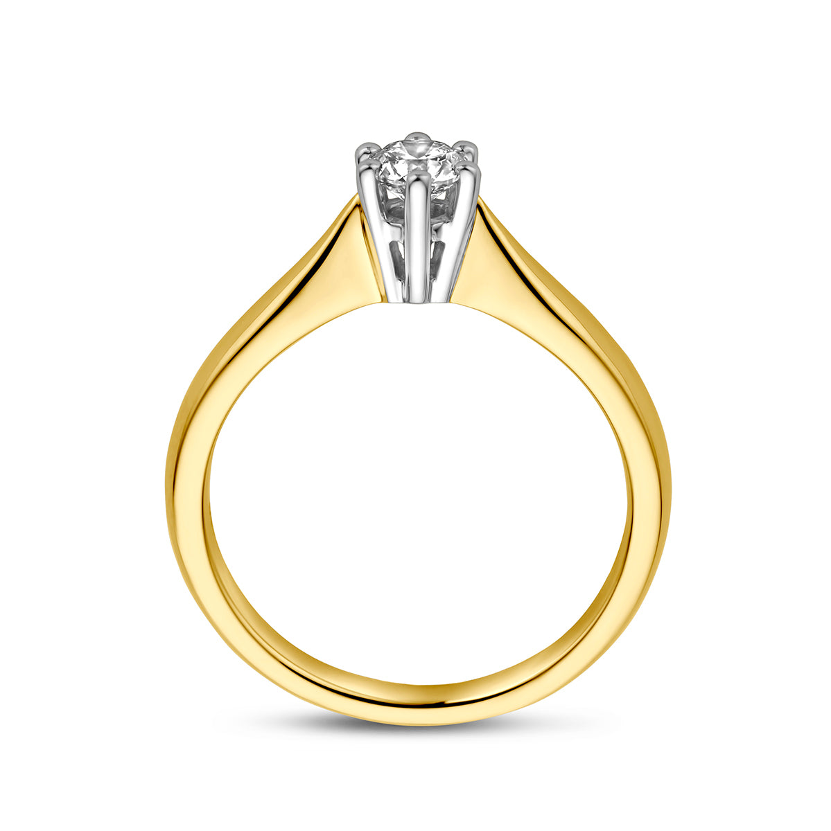 Ring diamant 0.25ct h si