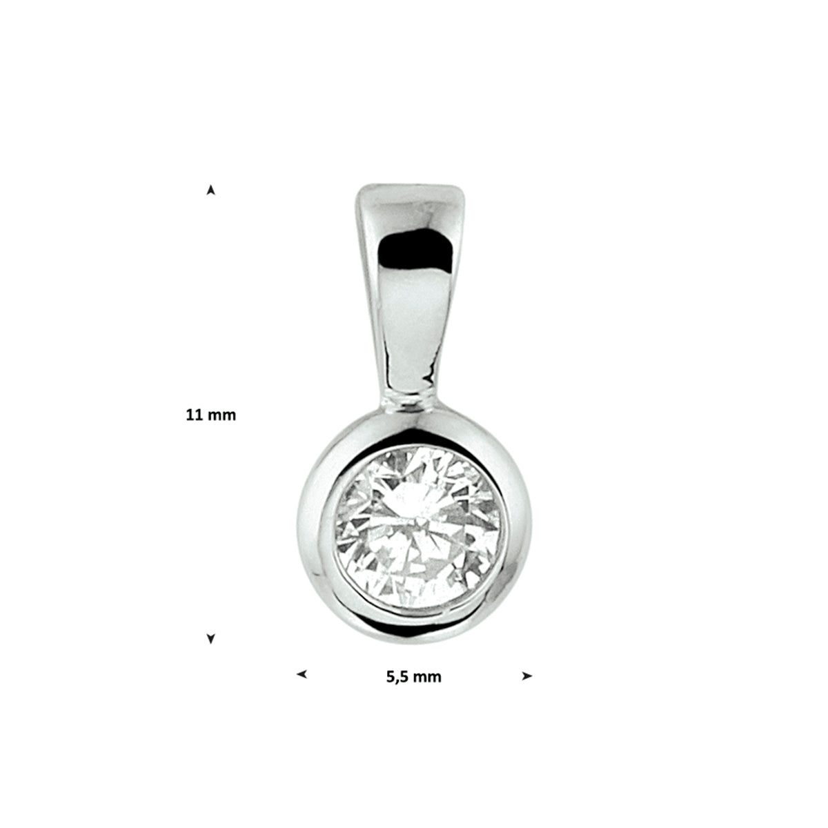 Hanger met steen dames