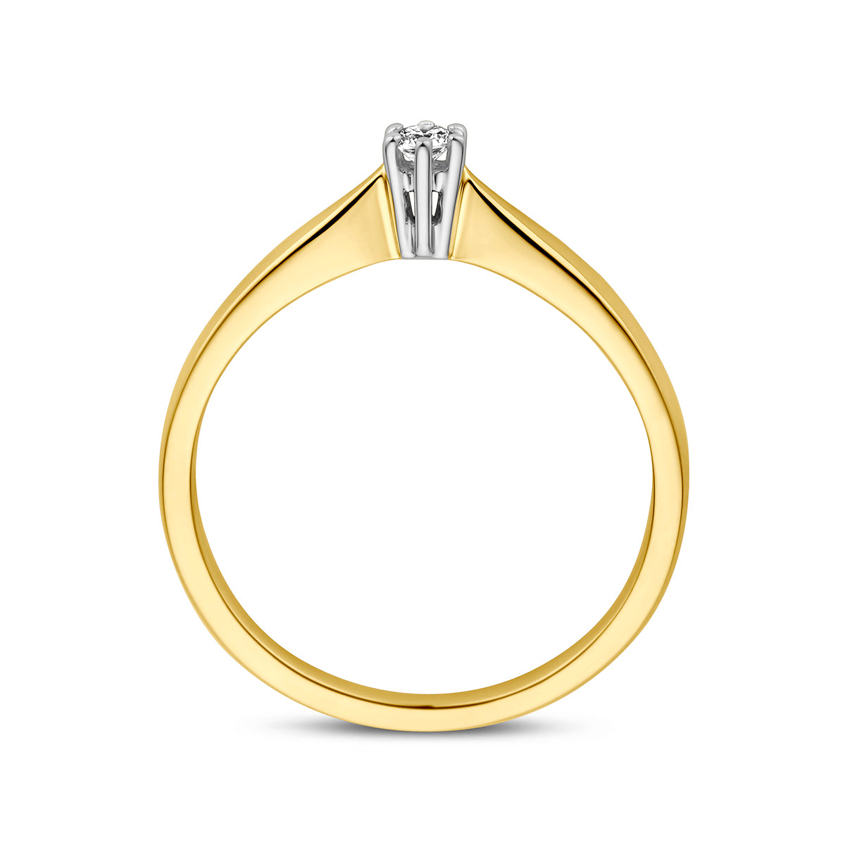 Ring diamant 0.05ct h si