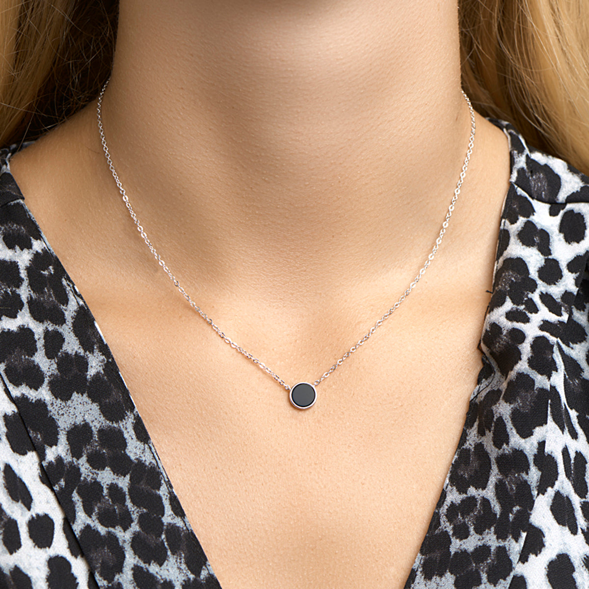 Collier onyx 42 + 3 cm