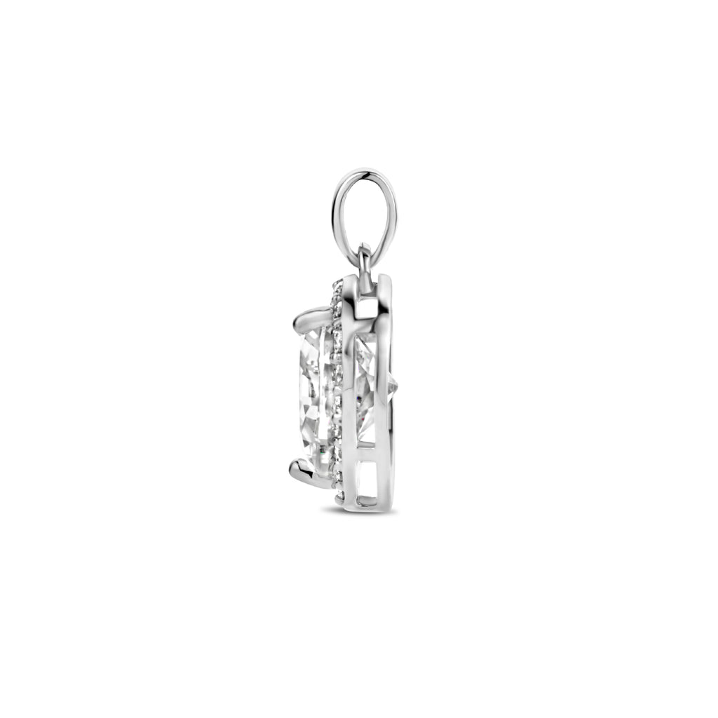 Hanger hart zirkonia halo