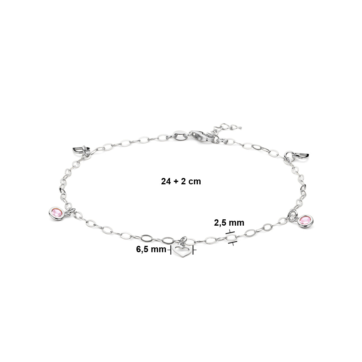 ENKELBANDJE ZILVER HART 13.38944