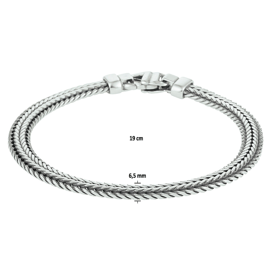 Armband oxi vossestaart 6.5 mm