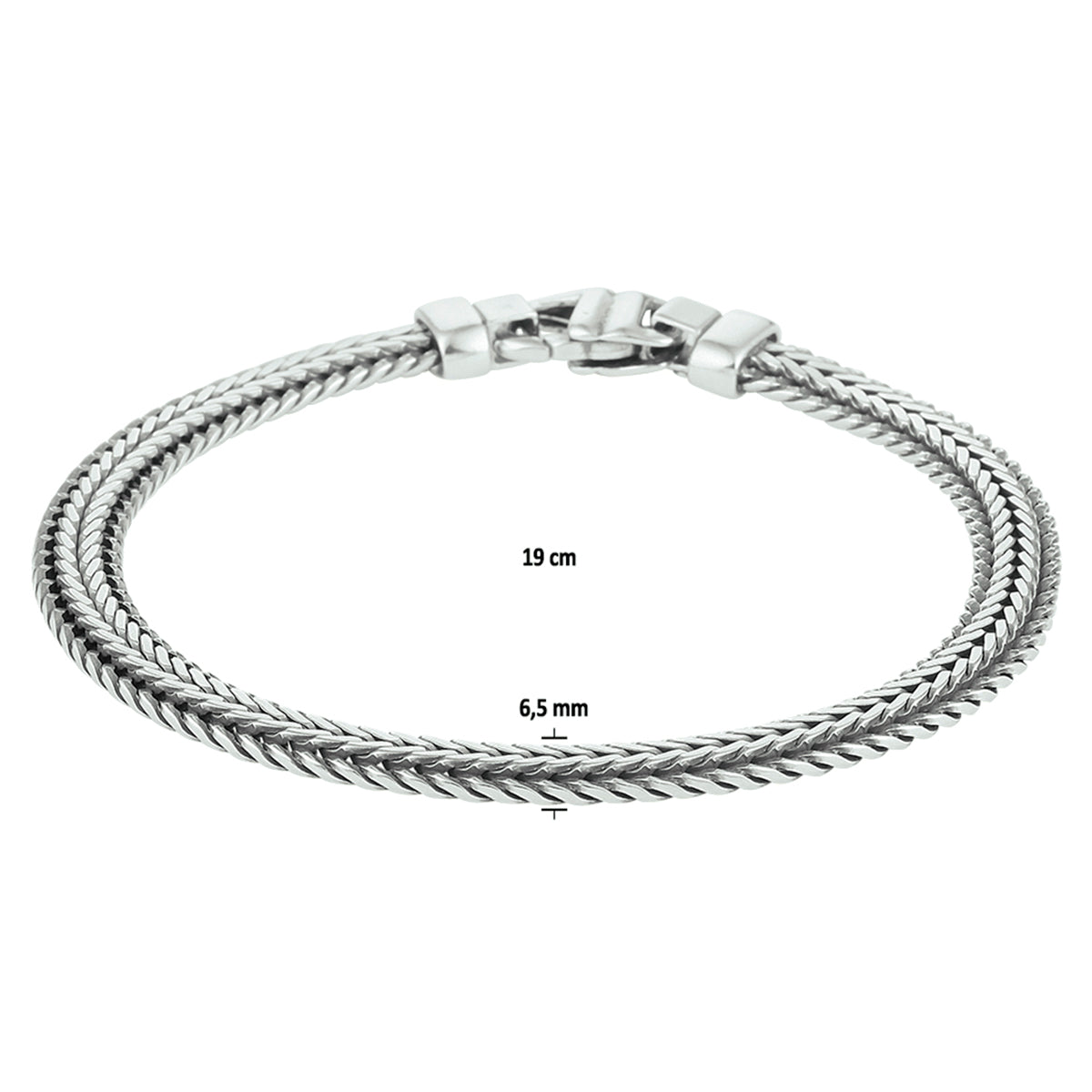 Armband oxi vossestaart 6.5 mm