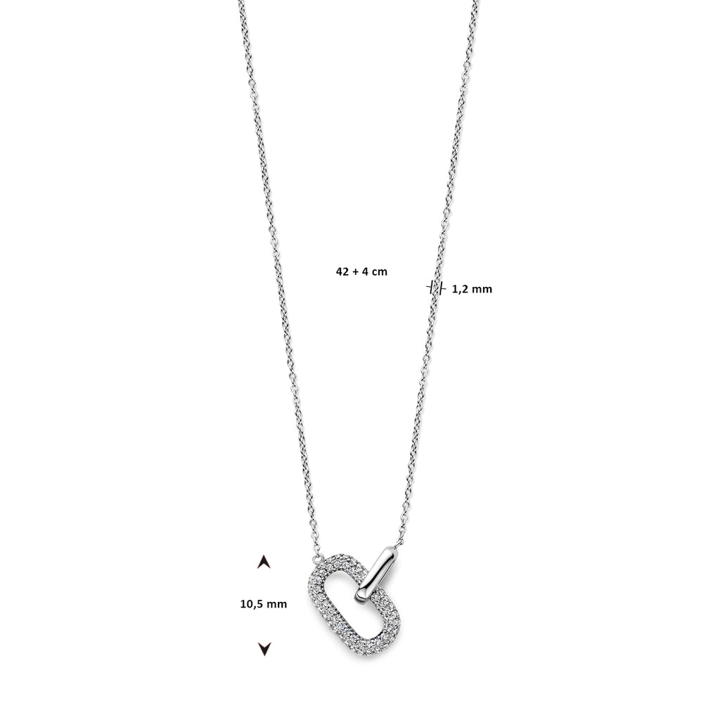 Collier zirkonia 1.2 mm 42 + 4 cm