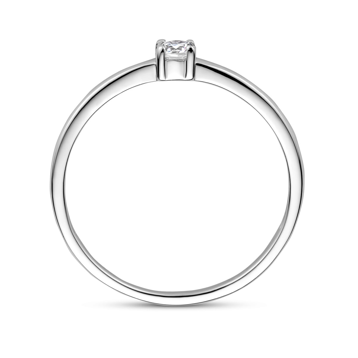 Ring met geboortesteen cz april