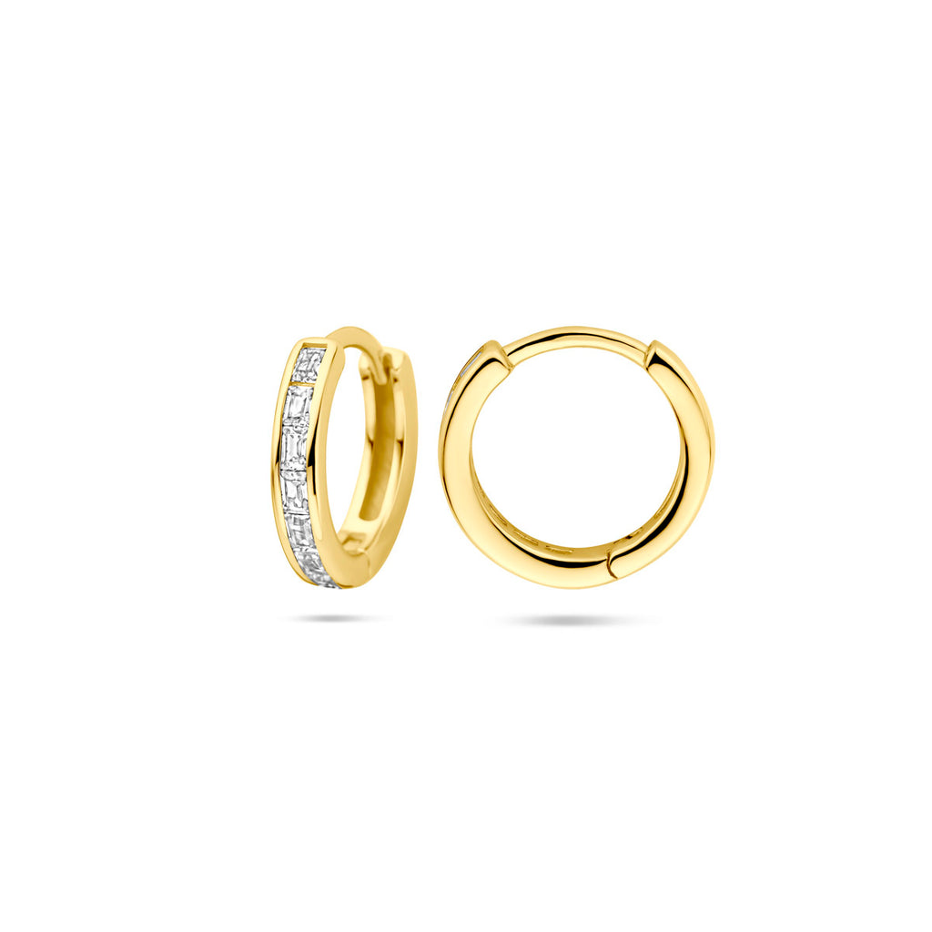 Klapoorringen zirkonia 12 mm 1 micron